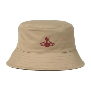 Vivienne Westwood Cotton Bucket Hats Women's Beige