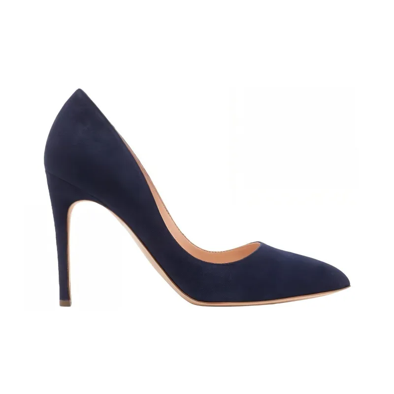 Rupert Sanderson Slim Heel High Heels 10cm Women's Marine Blue-1