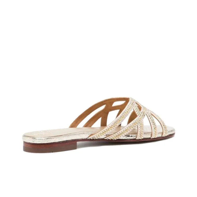 NICOLI Zuri Flat Leather Sandals-3