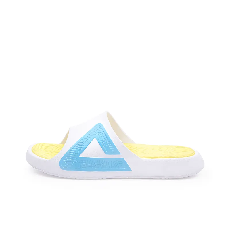 PEAK Tai Ji1.0 EVA Cushioned Slip Resistant Abrasion Resistant Quiet Slide Slippers Unisex Red Blue BUFF-5
