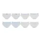 Light Blue 2+Blue White 2+Blue Plaid 2+Bear 2 (8 Pack)