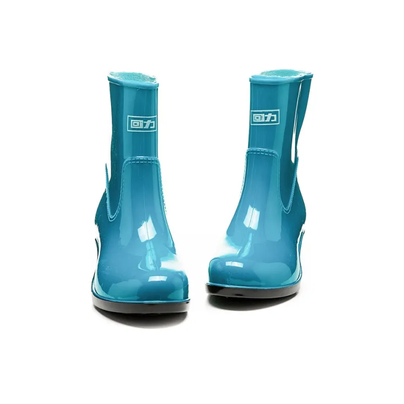 Warrior Wear resistant And Waterproof Rain Boots Women's Blue-1
