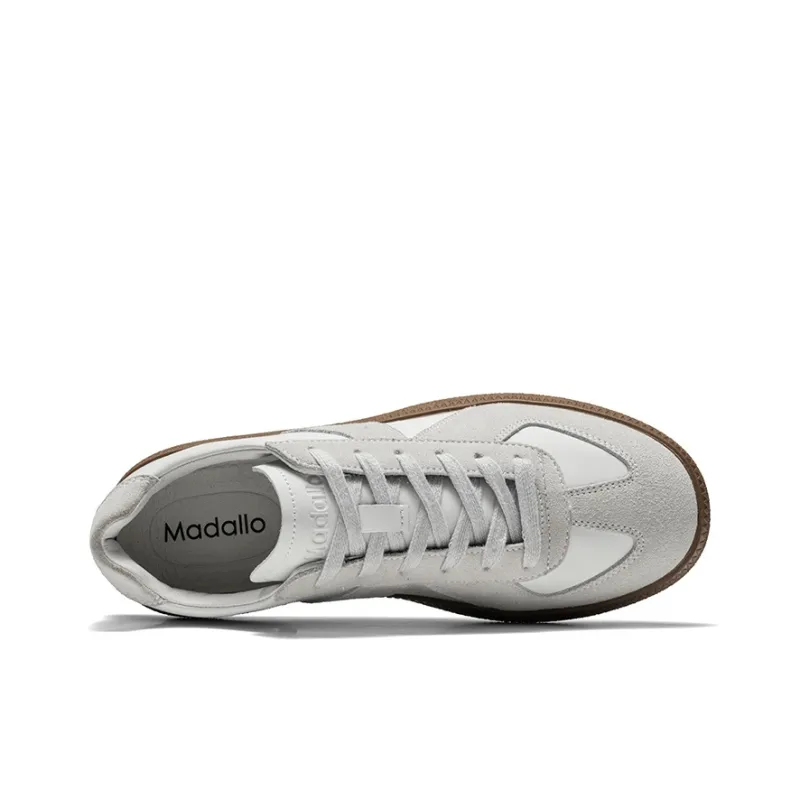 MADALLO Cloud Walk Collection Skateboard Shoes Women's Low Top Beige-3