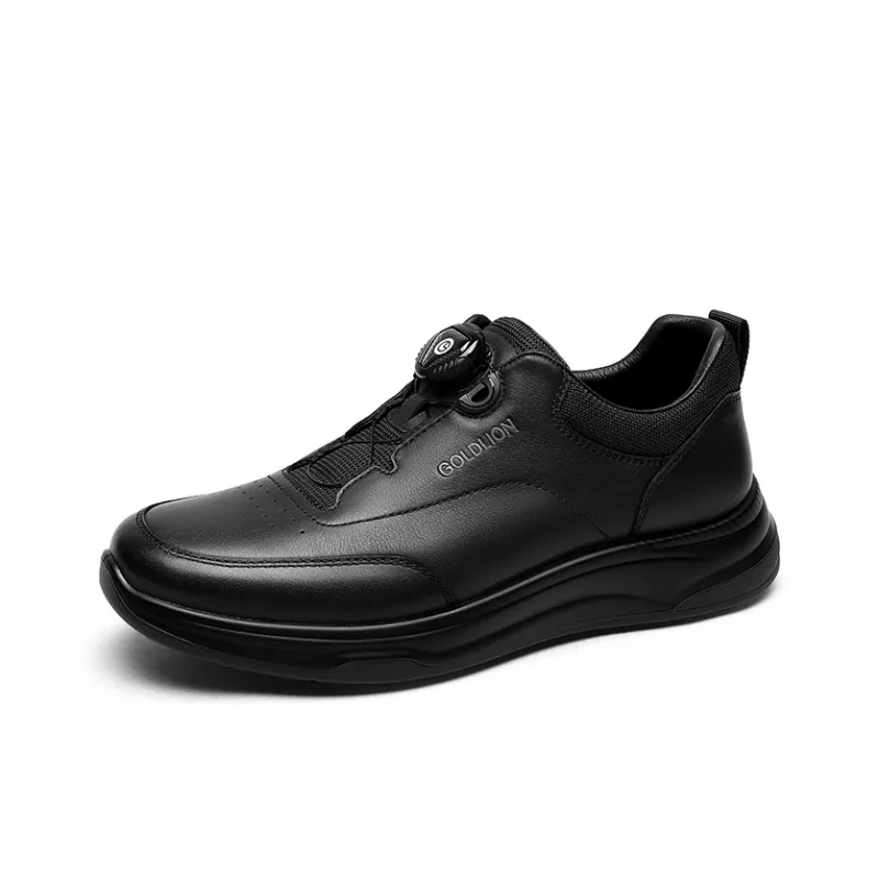 GOLDLION Low Top Casual Shoes Men's Black-1
