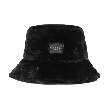 RAG&BONE Polyester Bucket Hats Unisex Black