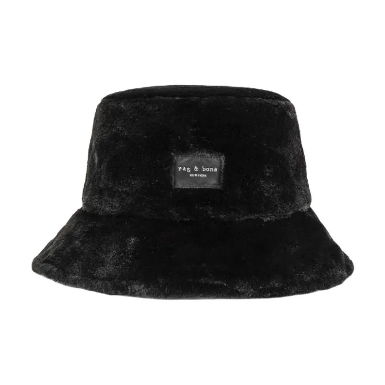RAG&BONE Polyester Bucket Hats Unisex Black-0