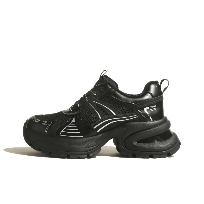 CHENTER KATER Lightweight Height Increasing Warm Low Top Chunky Sneakers Women's-4