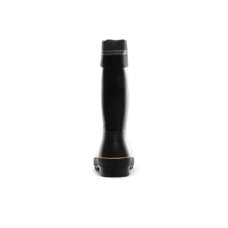Warrior Wear Resistant Water Resistant Slip Resistant Rain Boots Men's Black-3