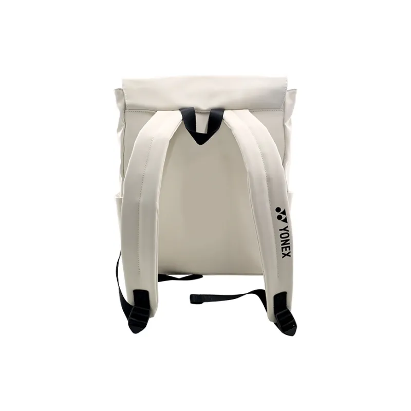 YONEX Badminton Rackets Holds 3 5 Pieces Minimalist Water Repellent Backpack Black/Light Beige Unisex-9
