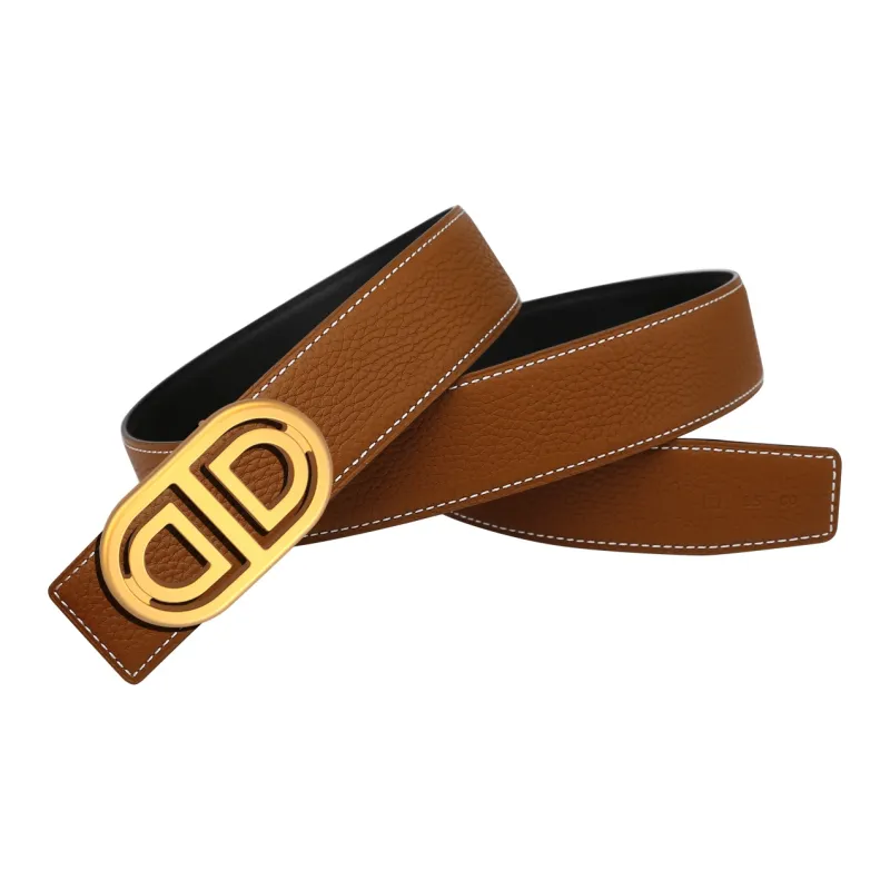 CATELLES Double Sided Top Grain Cow Leather Leather Belts Men's Width  3.2cm-23