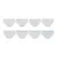 Bear 3+White 2+Blue White 2+Blue Plaid (8 Pack)