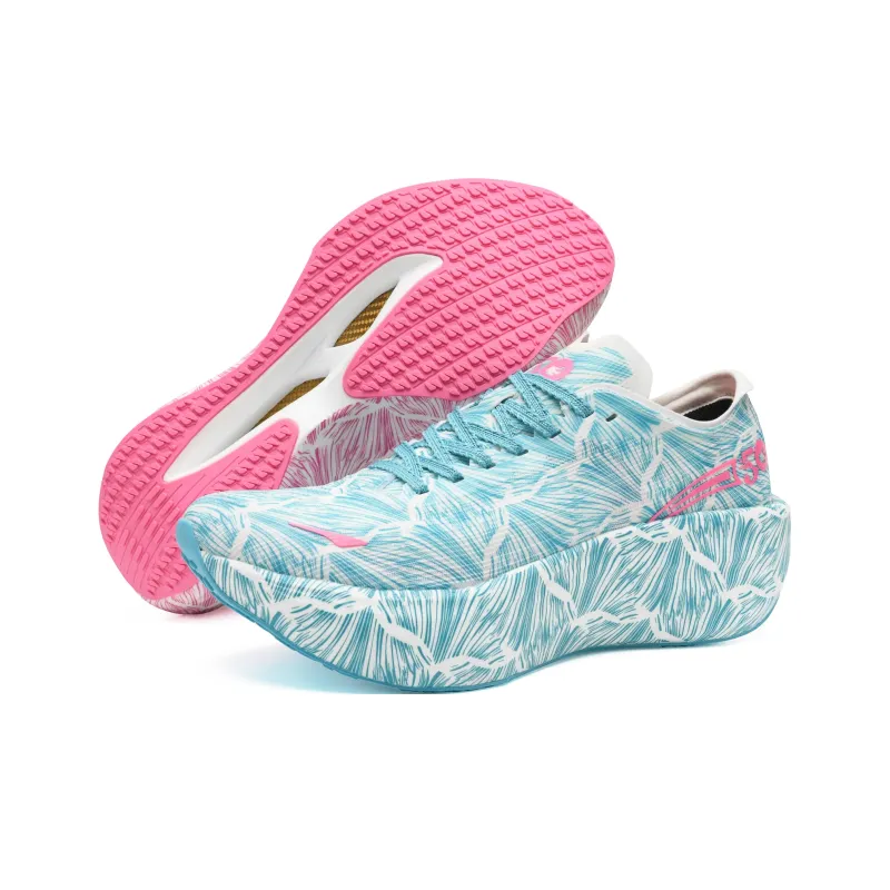 50 Cushioning Breathable Support Low-Top Full-Length Carbon Plate Marathon Running Shoes Men's Blue Pink Mismatched-5