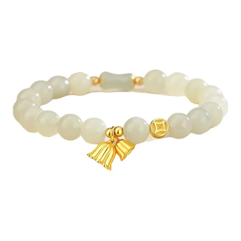 Royal Heaven's Choice Bracelets Pale Greenish White Jade Unisex-0