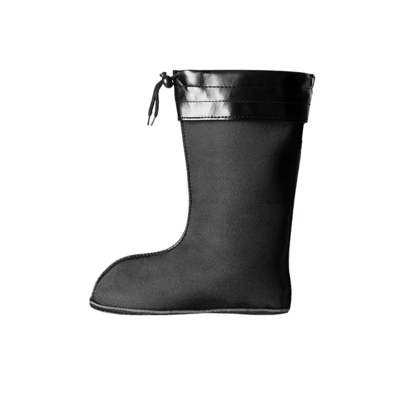 Warrior Wear resistant And Waterproof Rain Boots Men's Black-2