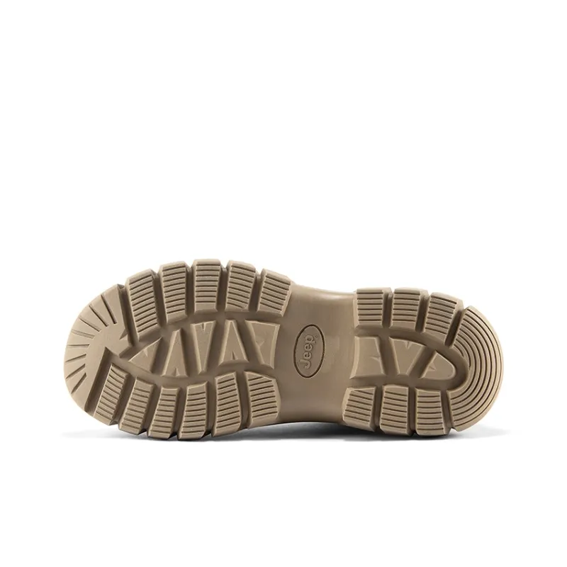 Jeep Work Boots Men High Top Sand/Khaki-9