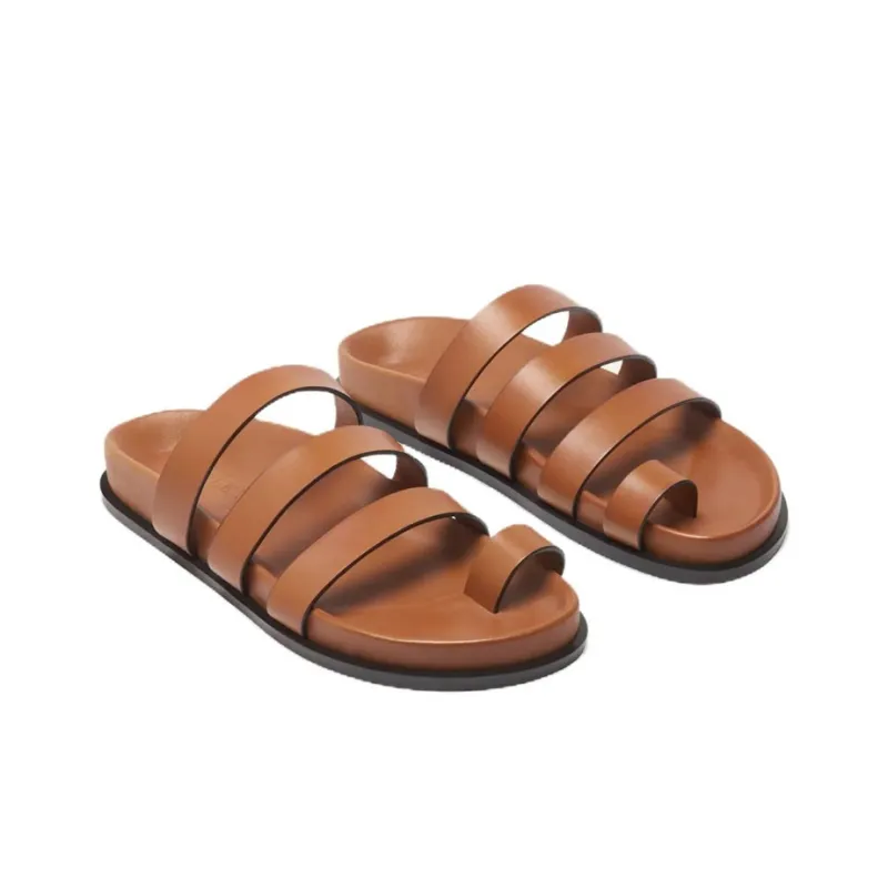 A.EMERY Rubber Sole Slide Slippers Women's Chocolate-3