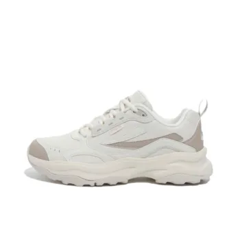 FILA Wood Block Anti Slip Wear Resistant Low Top Casual Shoes Unisex Beige
