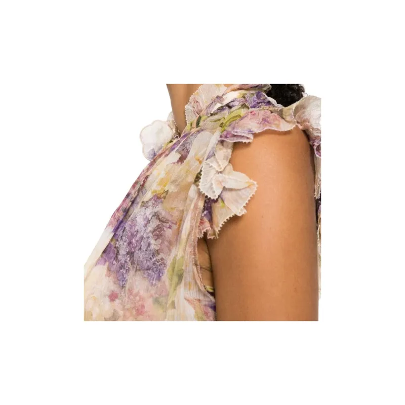 Zimmermann Ruffled Trim Floral Printed Blouse-7
