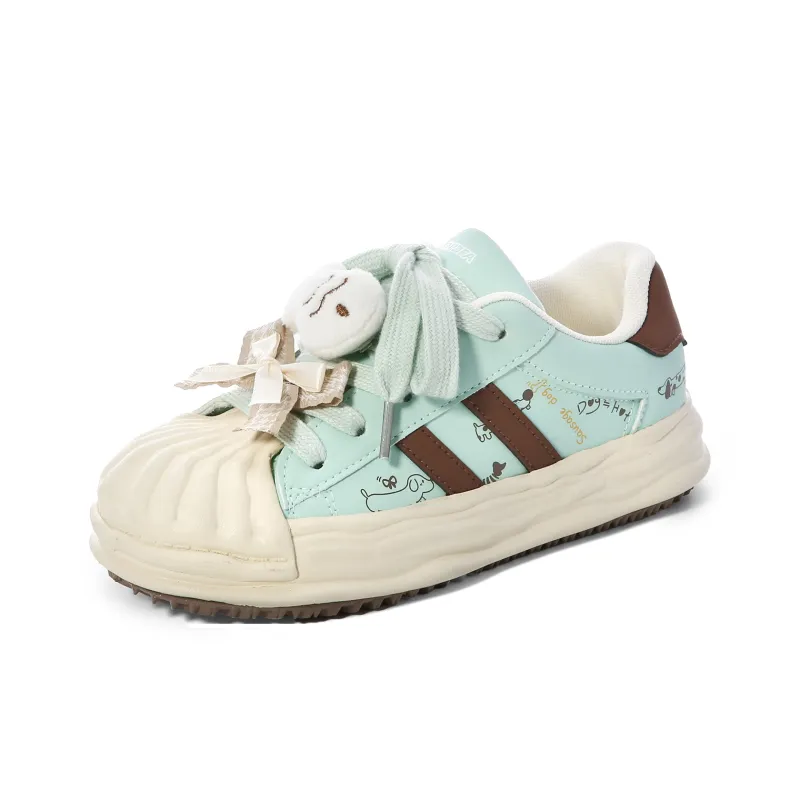 Lovely You Lightweight Wear Resistant And Slip Resistant Low Top Skateboard Shoes Women's-31