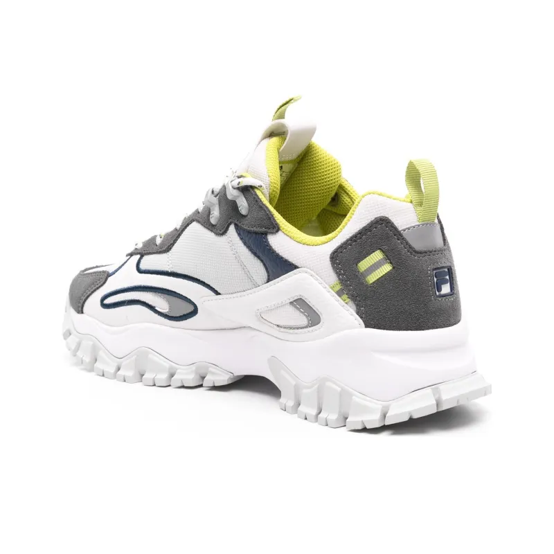 FILA Ray Tracer Tr 2 Anti-Slip Wear-Resistant Low-Top Casual Shoes Men's White-3