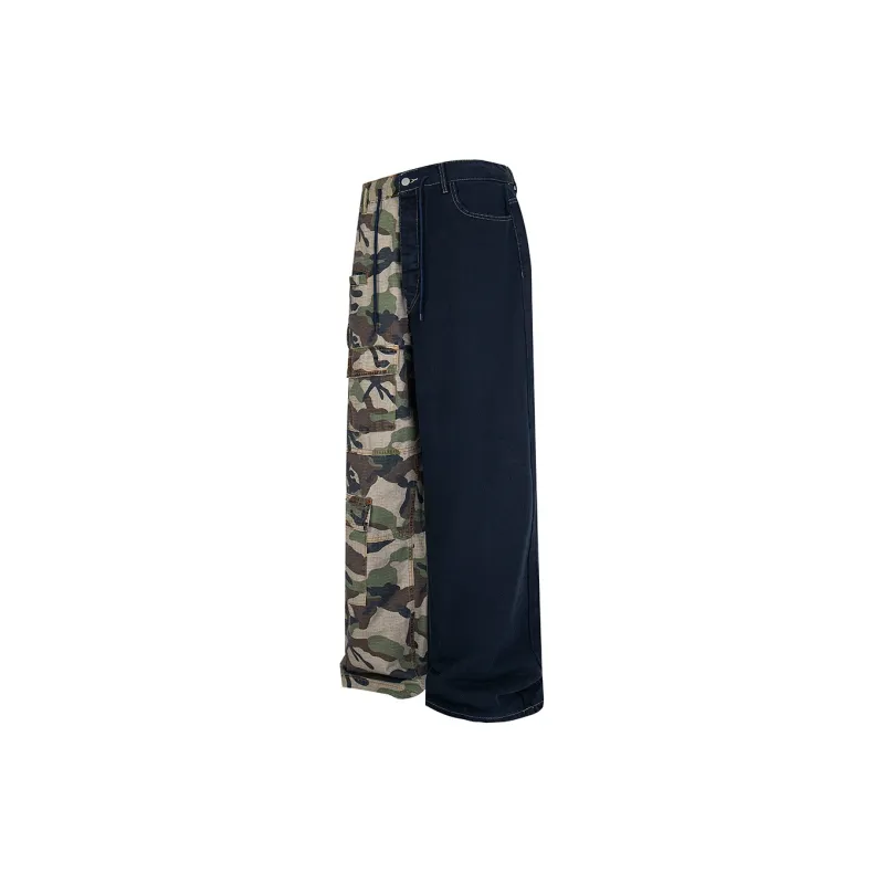 GBXM Jeans Unisex Patchwork-1