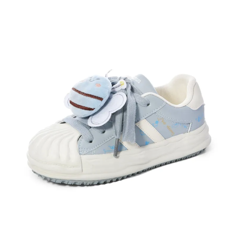 Lovely You Lightweight Wear Resistant And Slip Resistant Low Top Skateboard Shoes Women's-19