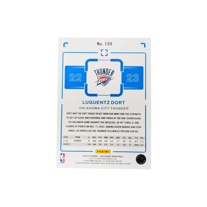 PANINI Dolt Thunder Team Xiangji Collection Classic Selected Base Special Cartoon Condition Sports Cards 1 Piece-1