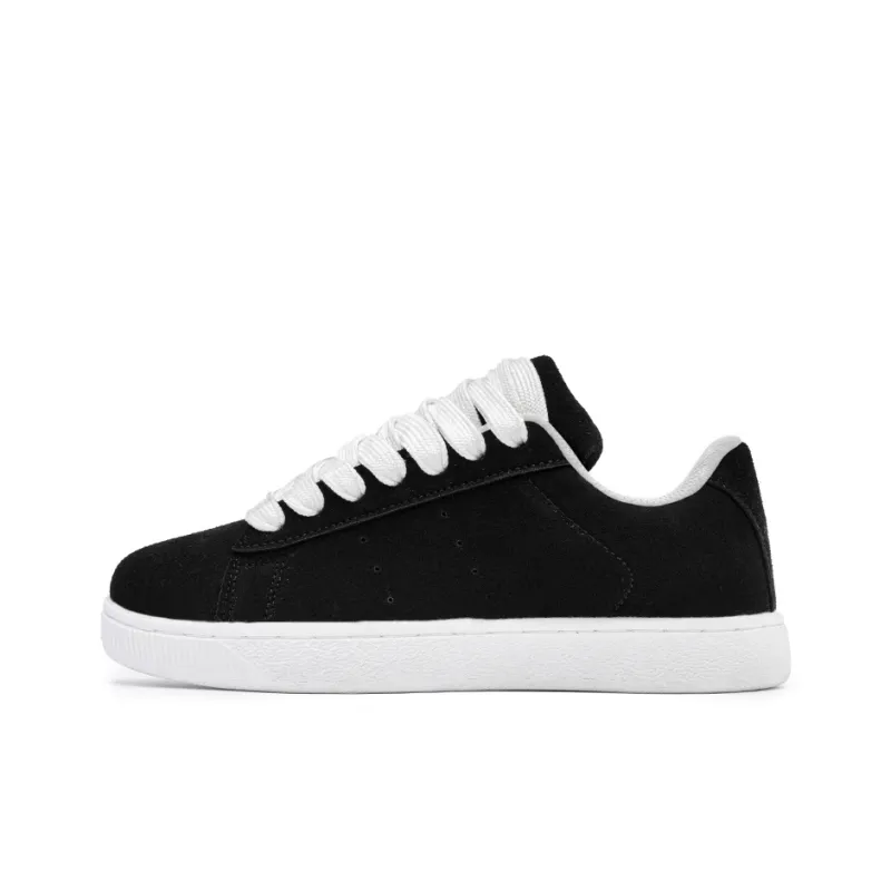 Medd Puffy Shoes Slip Resistant Height Increasing Low Top Skateboard Shoes Unisex Box-6