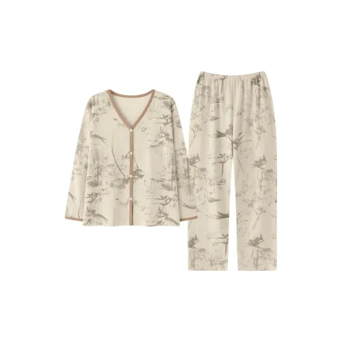 MADALLO Pajama Set Women's Khaki