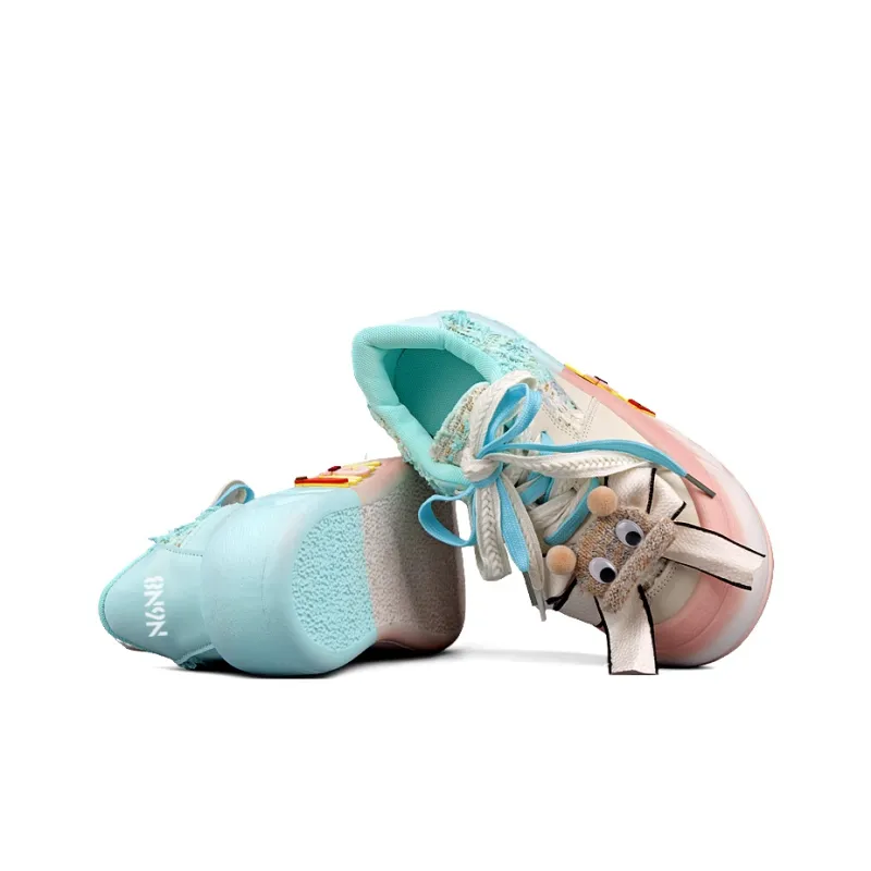N6N8 Slip Resistant Cushioning Wear Resistant Lightweight Low Top Skateboard Shoes Women's-10