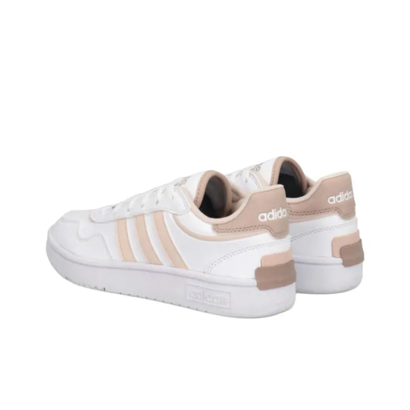 Adidas HOOPS 3.0 Anti Slip Wear Resistant Low Top Skateboard Shoes Women's White-3