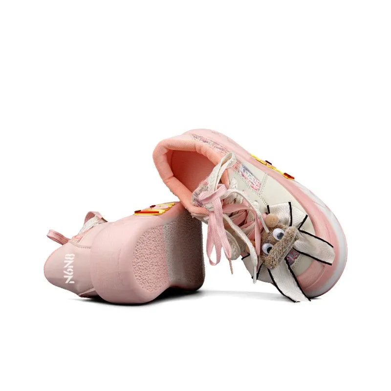 N6N8 Slip Resistant Cushioning Wear Resistant Lightweight Low Top Skateboard Shoes Women's-6