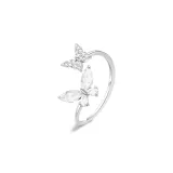 Sterling Silver Butterfly Women's Ring