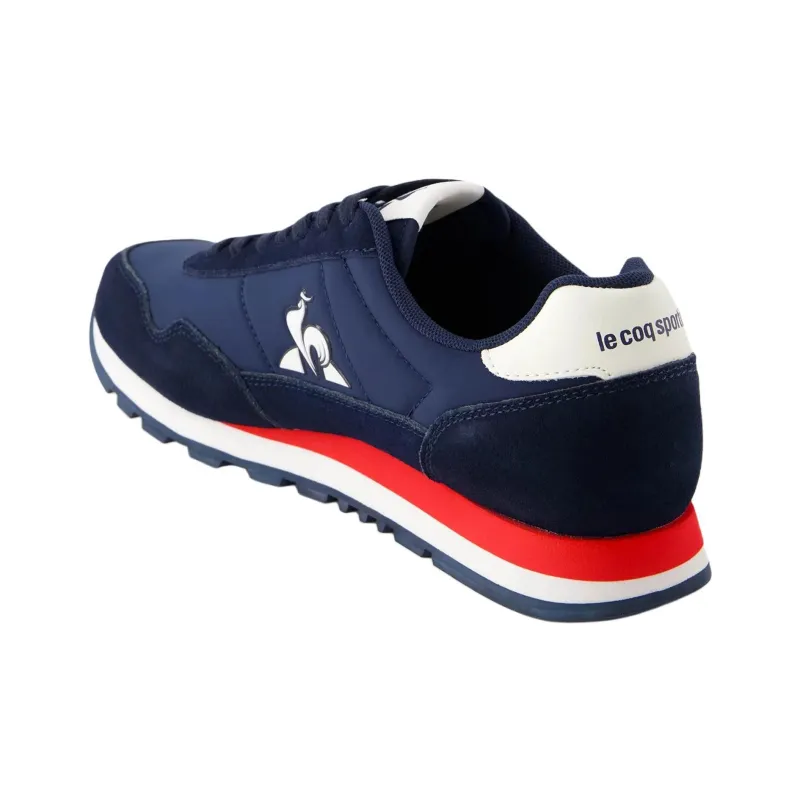 Le Coq Sportif Anti Slip Wear Resistant Low Top Casual Shoes Men's Blue Red-3