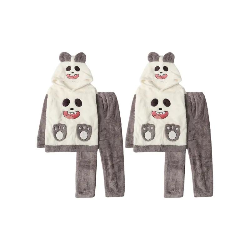 Lan Miao Pajama Set Unisex Shopping Bag Brown-5