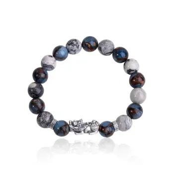 Strange Snow Map Stone Bracelets Unisex