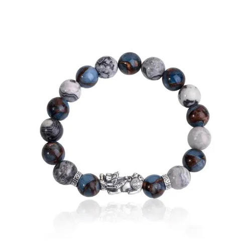 Strange Snow Map Stone Bracelets Unisex