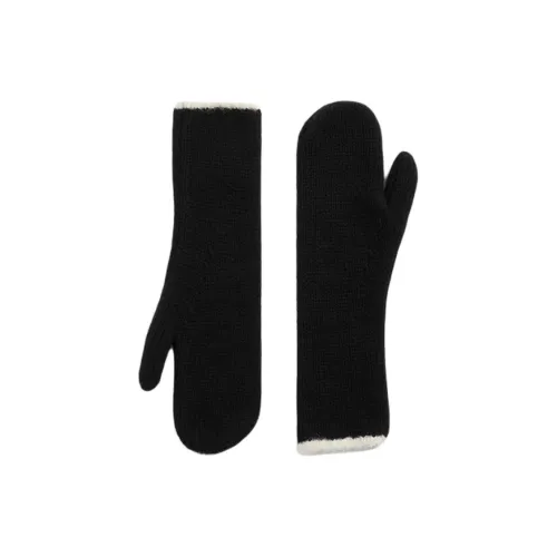 TOTEME Wool Knit Gloves Women's Black