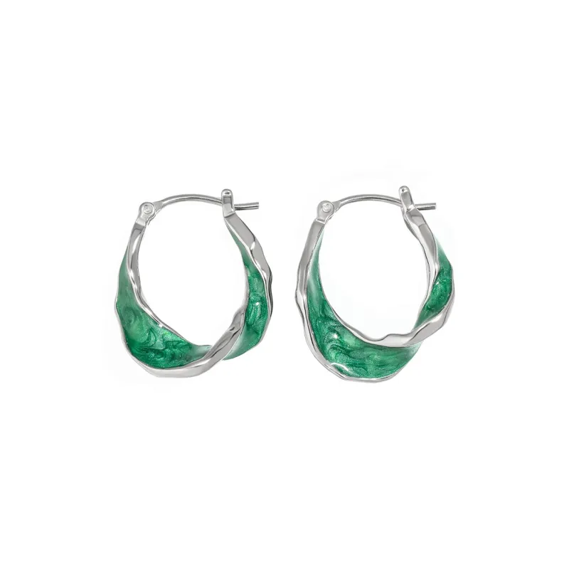 AKAK 925 Sterling Silver Earrings Unisex-0