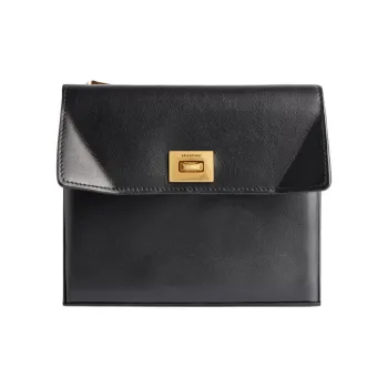 Balenciaga Rodeo Smooth Calf Leather Card Holder Large Size Women's Black