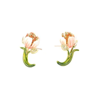 DORIES BOX 925 Silver Needles Stud Earrings Women's