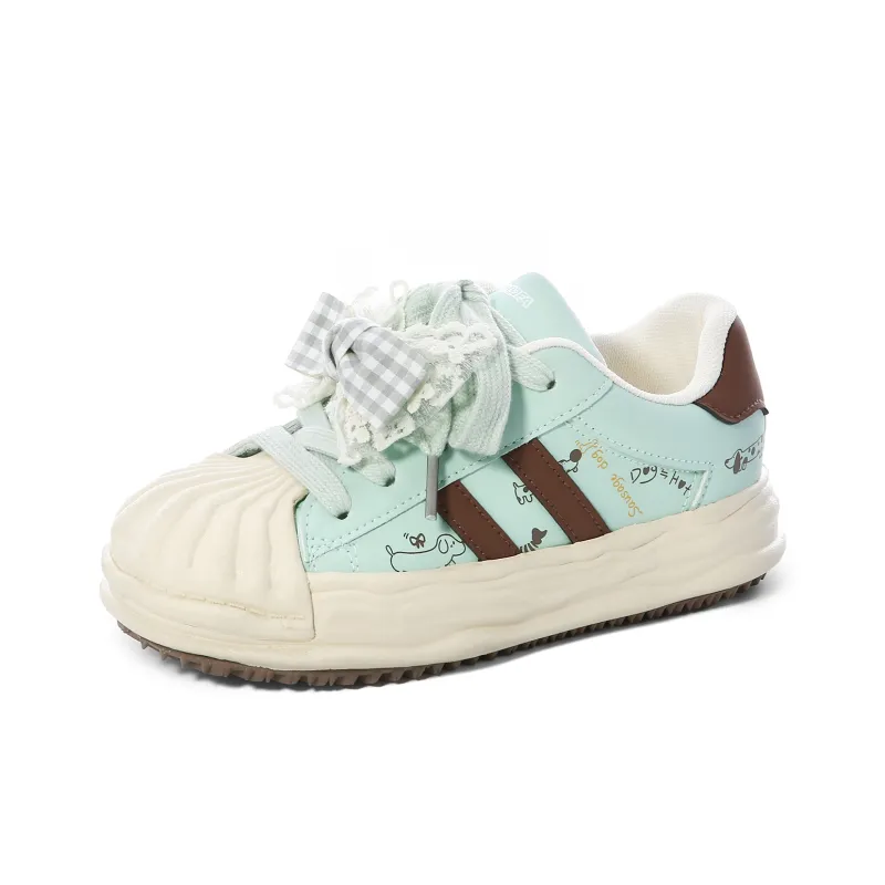 Lovely You Lightweight Wear Resistant And Slip Resistant Low Top Skateboard Shoes Women's-25