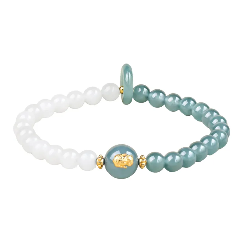 CHINA GOLD Ice Type Jadeite Bracelets Unisex-0
