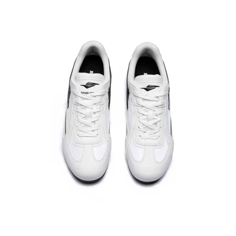 SENGUOGUO Shock Absorbers With Slip Resistant And Abrasion Resistant Properties Low Top Casual Shoes Unisex White-2