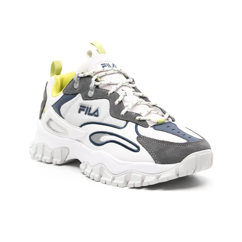 FILA Ray Tracer Tr 2 Anti-Slip Wear-Resistant Low-Top Casual Shoes Men's White-2