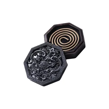 SHUZHUO African Blackwood Octagonal Incense Box Unisex