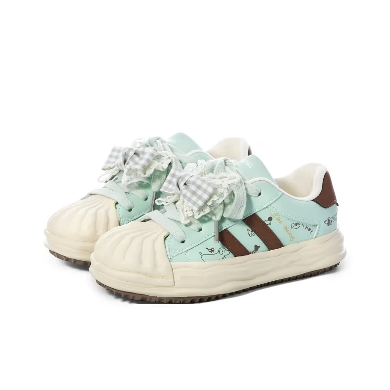 Lovely You Lightweight Wear Resistant And Slip Resistant Low Top Skateboard Shoes Women's-26