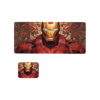 SHIBADU Rubber Pad Iron Man Extra Large Gaming Mat For Esports Computer And Laptop Mouse Pad Mouse Pads