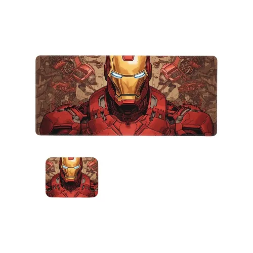 SHIBADU Rubber Pad Iron Man Extra Large Gaming Mat For Esports Computer And Laptop Mouse Pad Mouse Pads