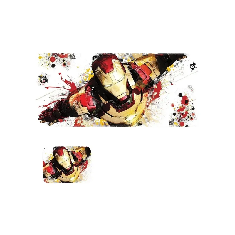 SHIBADU Rubber Pad Iron Man Extra Large Esports Table Pad For Computer And Laptop Mouse Pads-20